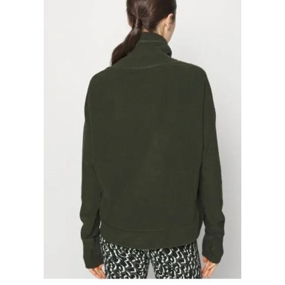 SWEATY BETTY Olive Green Harmonise Long Sleeve Luxe Sweatshirt Women's Size XL - Picture 8 of 11